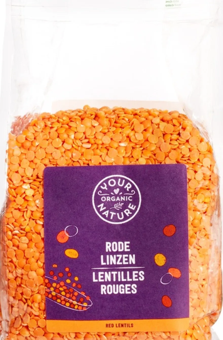 Your Organic Nature Rode-Linzen (400 gr)