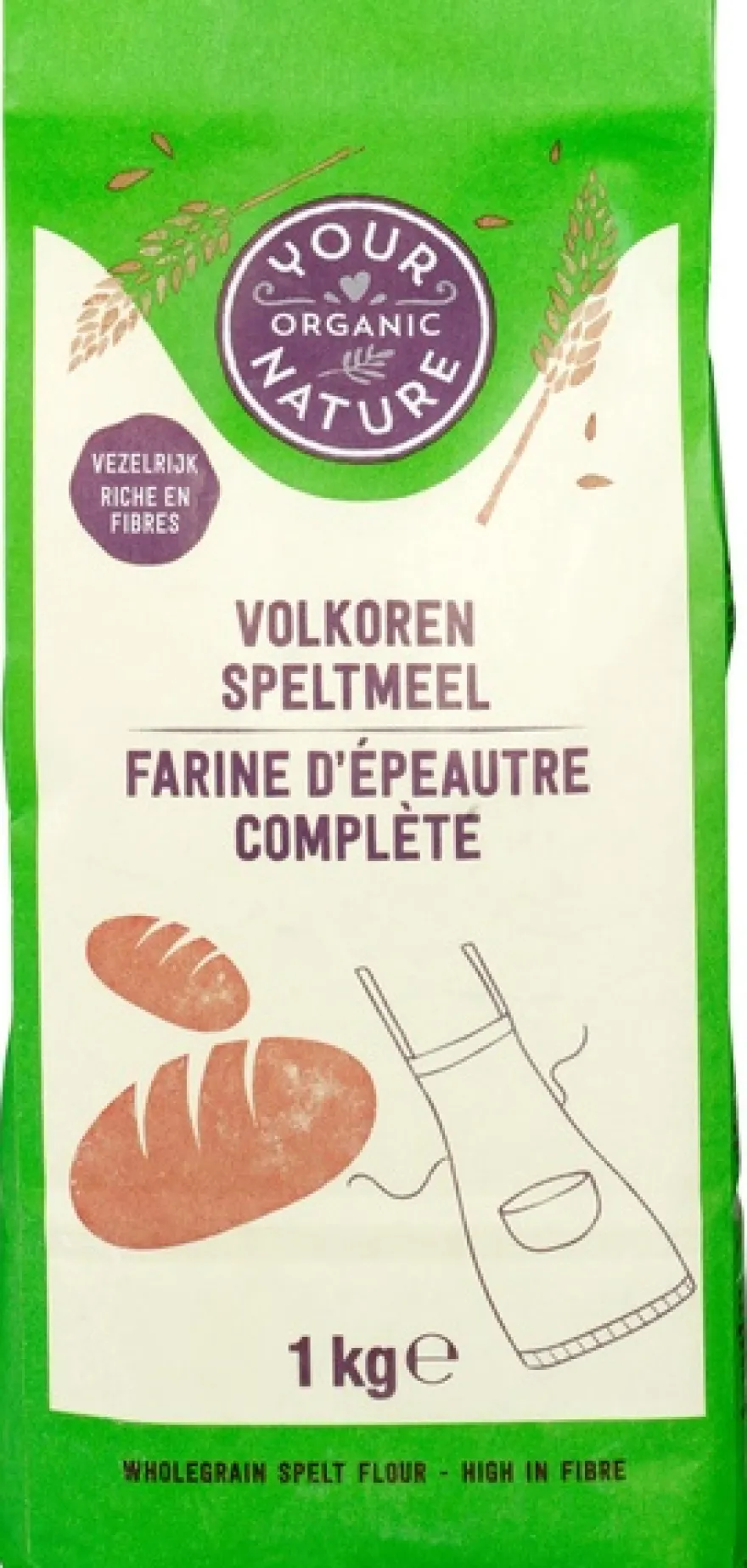 Your Organic Nature Speltmeel Volkoren (1000 gr)