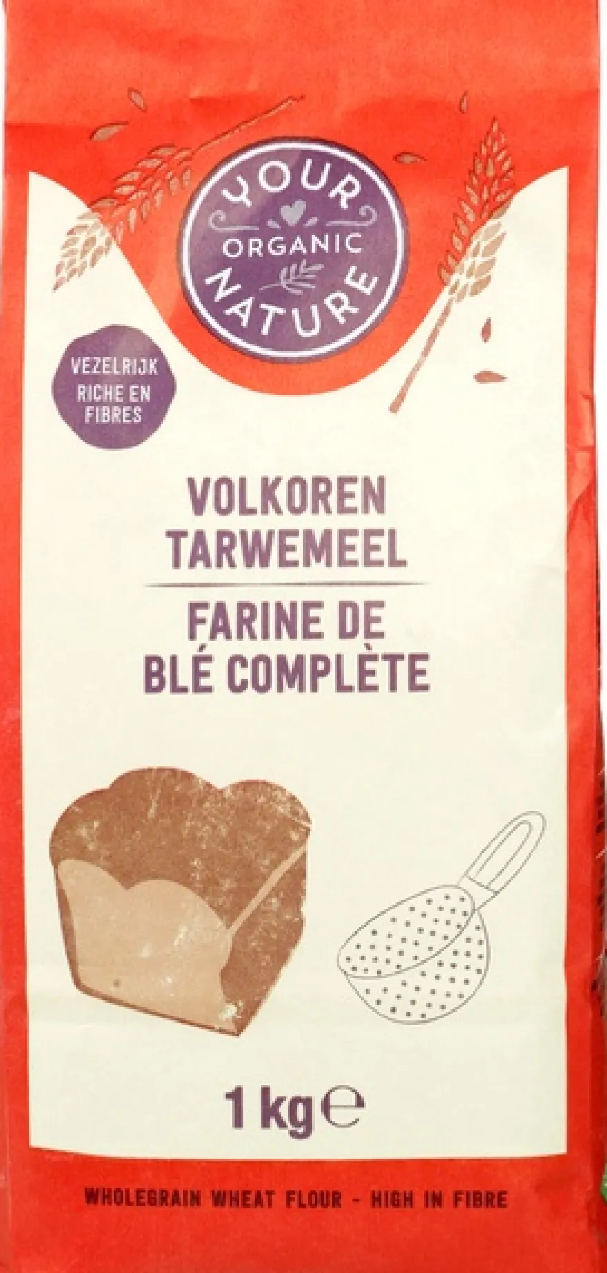 Your Organic Nature Tarwemeel Volkoren (1000 gr)