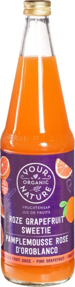 Your Organic Nature Vruchtensap Roze Grapefruit Sweetie (700 ml)