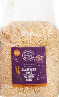 Your Organic Nature Zilvervliesrijst Rond (800 gr)