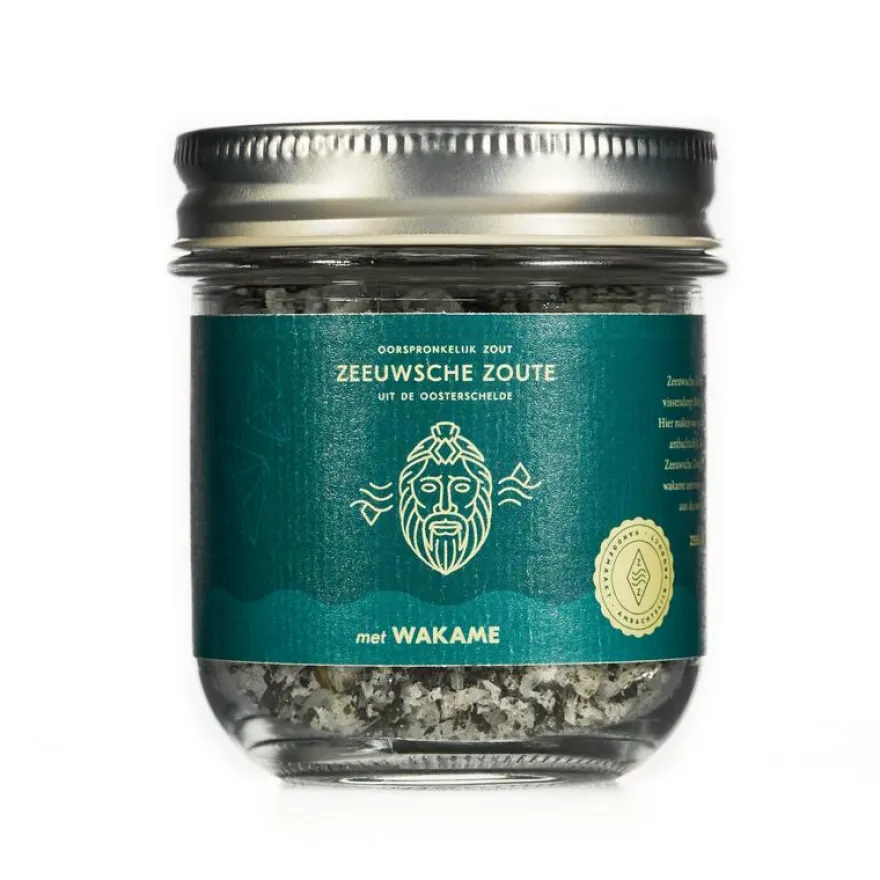Zeeuwsche Zoute Zout Met Wakame Glazen Pot Bio (100 gr)