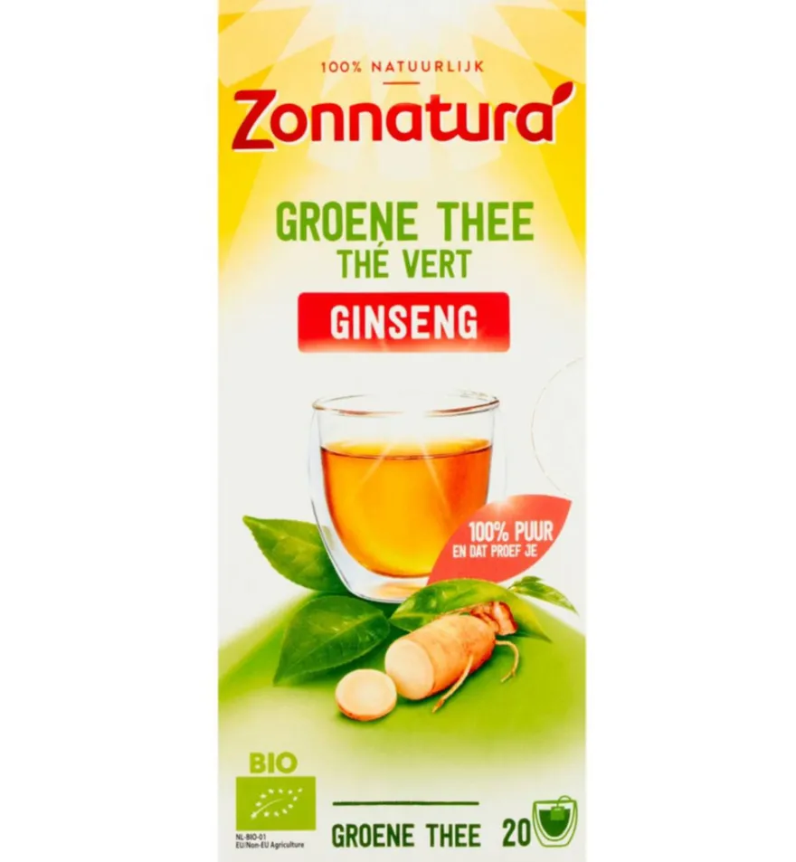 Zonnaturagreen Tea Ginseng Bio (20 stuks)