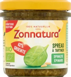 Zonnaturagroentespread spinazie bio (135 gr)