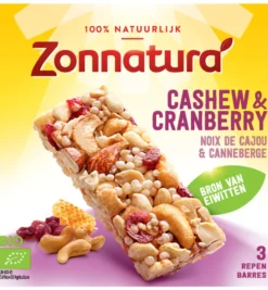 Zonnatura Notenreep Cashew Cranberry Bio (75 gr)