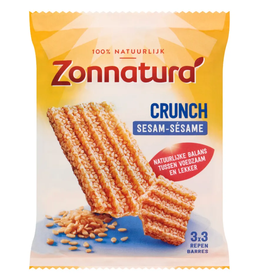 Zonnatura Sesam crunch reep (3 x 50 gr)