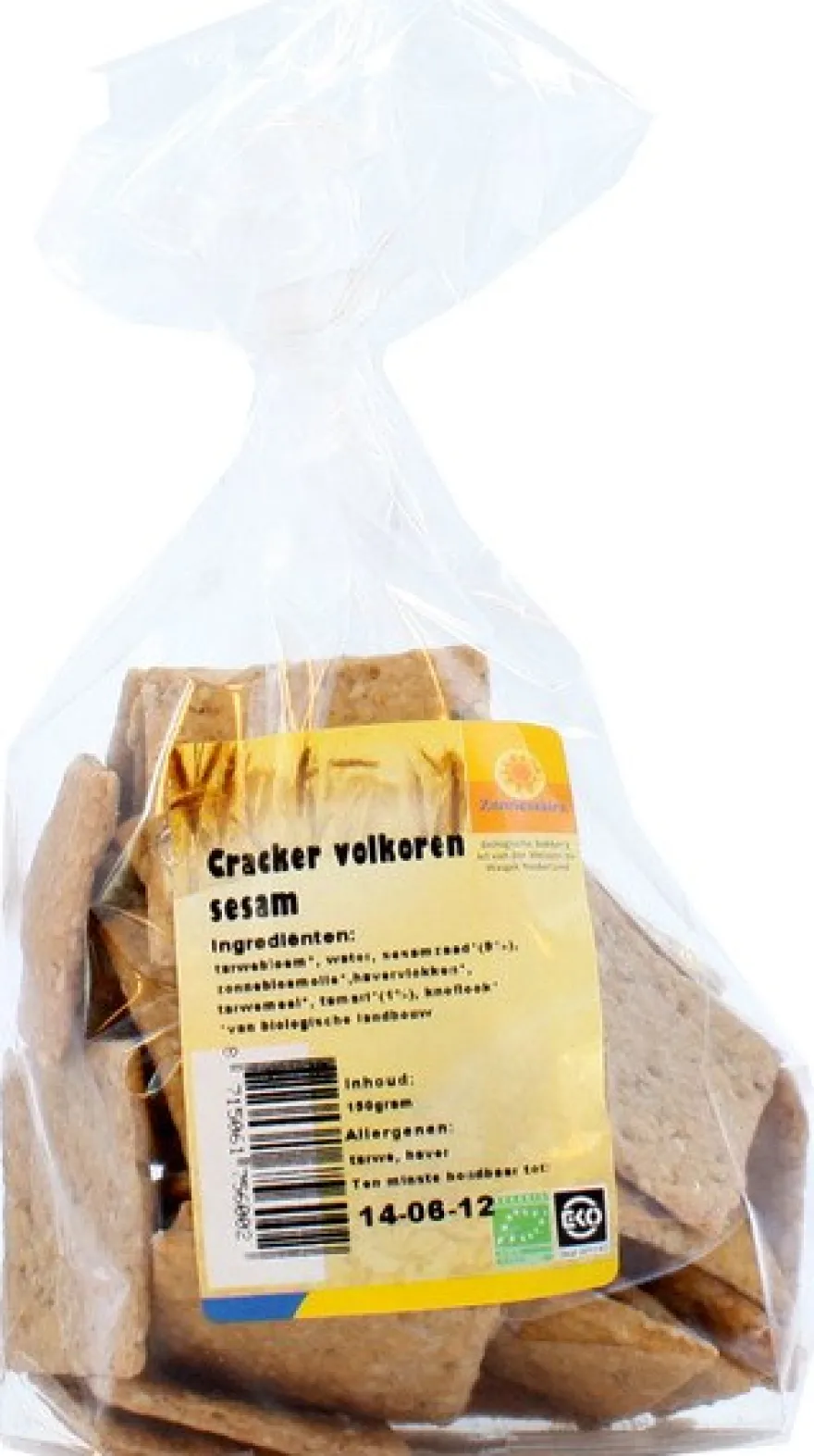 Zonnemaire Cracker Volkoren Sesam (150 gr)