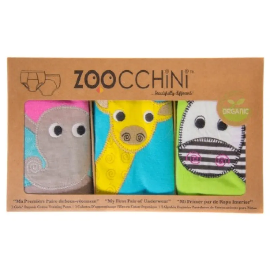 Zoocchini Oefenbroekjes 3-4 Girl Safari (3 stuks)